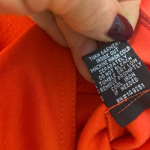 Baccini Sz M Orange with Silver Buttons Collar Long Sleeve Women’s Jacket - Picture 2 of 8